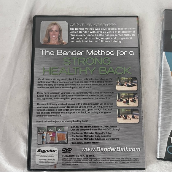 BENDER BALL METHOD OF CORE TRAINING & Strong Healthy Back DVDs - Picture 4 of 8
